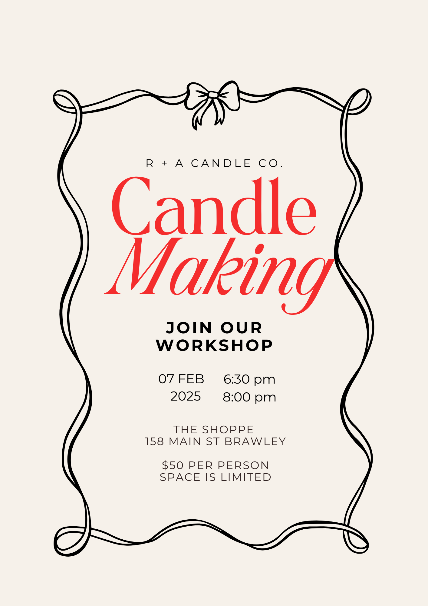 Candle Making Workshop